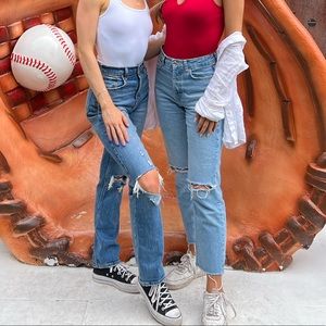 Abercrombie & Fitch 90s Straight Ultra High Rise